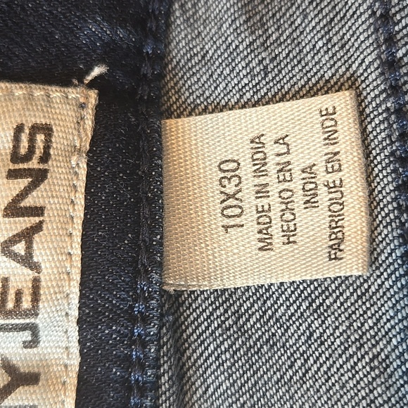 DKNY Jeans Women's Straight Leg Dark Blue Jeans Size 10x30 - Picture 7 of 10